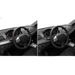 4 PCS Car Carbon Fiber Dashboard Panel Dekorativer Aufkleber für Mitsubishi Lancer EVO 2008-2015, Linkslenker – Bild 6