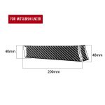 2 PCS Car Carbon Fibre Driver Dashboard Panel Dekorativer Aufkleber für Mitsubishi Lancer EVO 2008-2015, Linkslenker – Bild 2