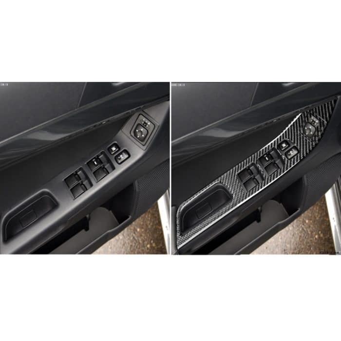 6 PCS Car Carbon Fiber Glass Lift Panel Dekorativer Aufkleber für Mitsubishi Lancer EVO 2008-2015, Rechtslenker – Bild 6