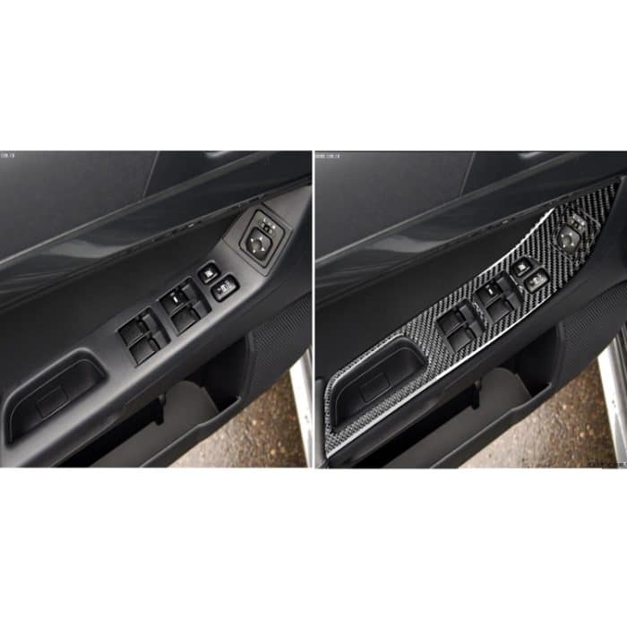 6 PCS Car Carbon Fiber Glass Lift Panel Dekorativer Aufkleber für Mitsubishi Lancer EVO 2008-2015, Linkslenker – Bild 6