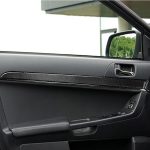 6 PCS Car Carbon Fiber Türverkleidung Dekorativer Aufkleber für Mitsubishi Lancer EVO 2008-2015, Links- und Rechtsantrieb Universal – Bild 5
