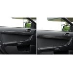 6 PCS Car Carbon Fiber Türverkleidung Dekorativer Aufkleber für Mitsubishi Lancer EVO 2008-2015, Links- und Rechtsantrieb Universal – Bild 6