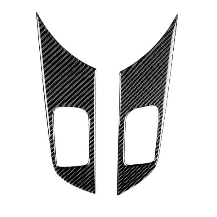 2 PCS Car Carbon Fiber Türgriffverkleidung Dekorativer Aufkleber für Mitsubishi Lancer EVO 2008-2015, Links- und Rechtsantrieb Universal – Bild 1