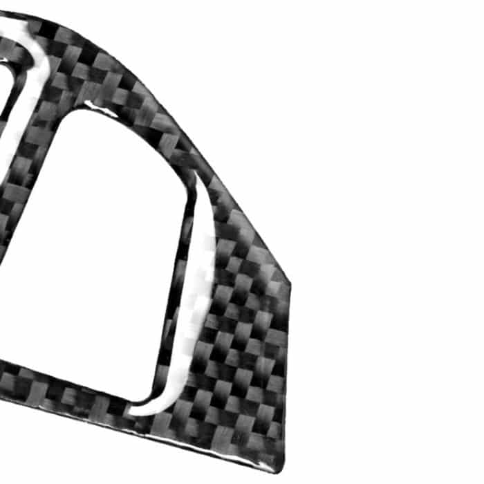 6 PCS Car Carbon Faser Tachometer + Lenkradknöpfe Dekorativer Aufkleber für Mitsubishi Lancer DE ES GTS 2008-2015, Links- und Rechtsantrieb Universal – Bild 3