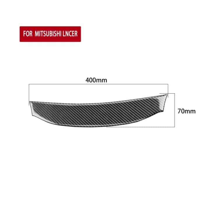 3 PCS Car Carbon Fiber Navigationssystem Set Dekorativer Aufkleber für Mitsubishi Lancer EVO 2008-2015, Links- und Rechtsantrieb Universal – Bild 2