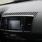 3 PCS Car Carbon Fiber Navigationssystem Set Dekorativer Aufkleber für Mitsubishi Lancer EVO 2008-2015, Links- und Rechtsantrieb Universal – Bild 5