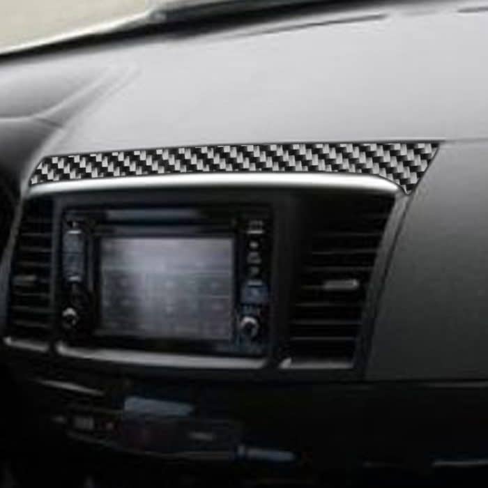 3 PCS Car Carbon Fiber Navigationssystem Set Dekorativer Aufkleber für Mitsubishi Lancer EVO 2008-2015, Links- und Rechtsantrieb Universal – Bild 5