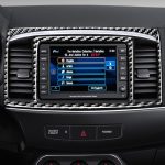 3 PCS Car Carbon Fiber Navigationssystem Set Dekorativer Aufkleber für Mitsubishi Lancer EVO 2008-2015, Links- und Rechtsantrieb Universal – Bild 6