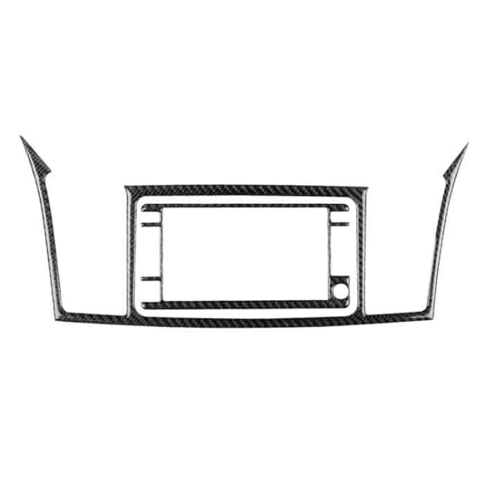 2 PCS Car Carbon Fiber Navigationssystem Display Dekorativer Aufkleber für Mitsubishi Lancer EVO 2008-2015, Links- und Rechtsantrieb Universal – Bild 1