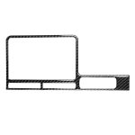 Auto Carbon Fiber Navigation Display Frame Dekorativer Aufkleber für Nissan GTR R35 2008-2016, Rechtslenker