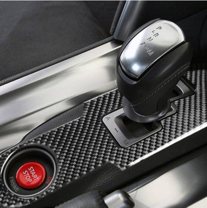 Auto Carbon Fiber Gear Shift Panel Dekorativer Aufkleber für Nissan GTR R35 2008-2016, Links- und Rechtsantrieb Universal – Bild 5