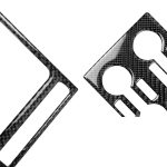 2 PCS Car Carbon Fiber Navigationsinstrument Dekorativer Aufkleber für Nissan GTR R35 2008-2016, Rechtslenker – Bild 3