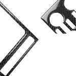 2 PCS Car Carbon Fiber Navigationsinstrument Dekorativer Aufkleber für Nissan GTR R35 2008-2016, Linkslenker – Bild 3