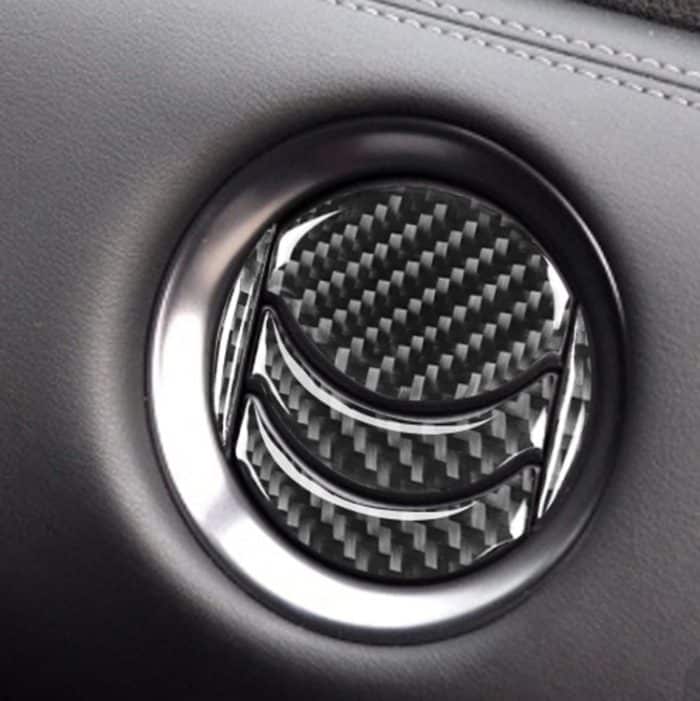 20 PCS Car Carbon Fiber Zentraler Luftauslass Dekorativer Aufkleber für Nissan GTR R35 2008-2016, Links- und Rechtsantrieb Universal – Bild 6