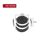 5 PCS Car Carbon Fiber Zentraler Luftauslass Dekorativer Aufkleber für Nissan GTR R35 2008-2016, Links- und Rechtsantrieb Universal – Bild 4