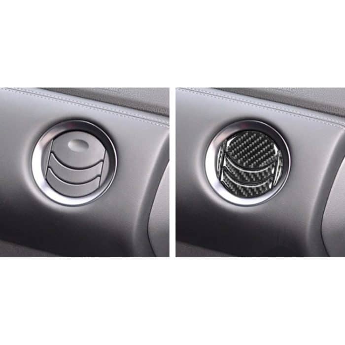 5 PCS Car Carbon Fiber Zentraler Luftauslass Dekorativer Aufkleber für Nissan GTR R35 2008-2016, Links- und Rechtsantrieb Universal – Bild 6