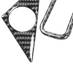 4 PCS Car Carbon Fiber Türhorn + Fensterluftauslass Dekorativer Aufkleber für Nissan GTR R35 2008-2020, Links- und Rechtsantrieb Universal – Bild 3