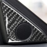 4 PCS Car Carbon Fiber Türhorn + Fensterluftauslass Dekorativer Aufkleber für Nissan GTR R35 2008-2020, Links- und Rechtsantrieb Universal – Bild 5