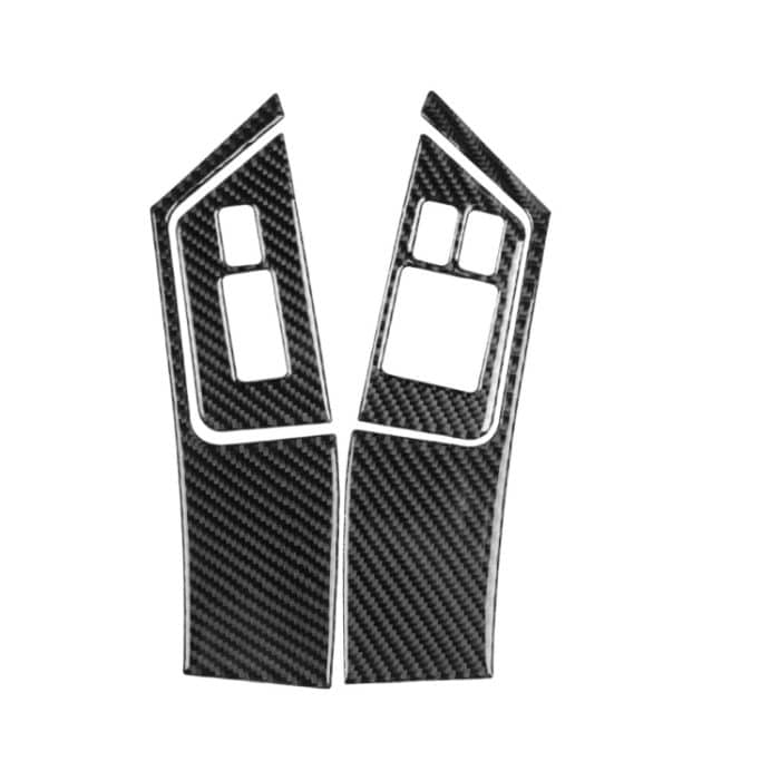 CRP8089.jpg 4 PCS Car Carbon Fiber Window Lift Button Panel Dekorativer Aufkleber für Nissan GTR R35 2008-2016, Rechtslenker – Bild 1