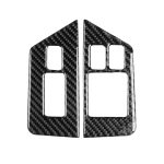 2 PCS Car Carbon Fiber Fensterheber Defogger Button Dekorativer Aufkleber für Nissan GTR R35 2008-2016, Rechtslenker