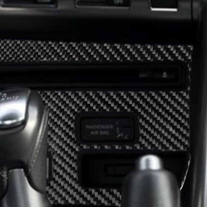 Auto Carbon Faser CD-Player Konsole C Typ dekorative Aufkleber für Nissan GTR R35 2008-2016, Linkslaufwerk – Bild 5