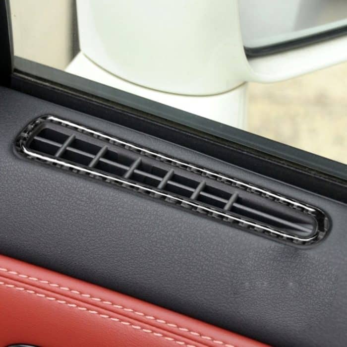 2 PCS Car Carbon Fiber Defogging des Fensterluftauslasses Dekorativer Aufkleber für Nissan GTR R35 2008-2020, Links- und Rechtsantrieb Universal – Bild 5