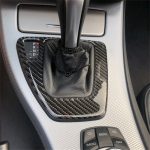 Carbon Faser Auto Linksantrieb Getriebe Verkleidung Aufkleber für BMW E90 / E92 2005-2012, Geeignet für Linkslenker – Bild 5