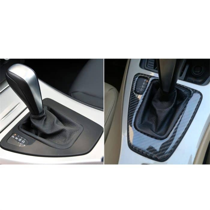 Carbon Faser Auto Linksantrieb Getriebe Verkleidung Aufkleber für BMW E90 / E92 2005-2012, Geeignet für Linkslenker – Bild 6