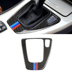 Dreifarbiger Carbon-Auto-Fahrgetriebe-Verkleidungsaufkleber für BMW E90 / E92 2005-2012