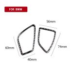 Carbon Auslass Luft Instrumentenauslass dekorative Aufkleber für BMW (F30) 2013-2018 / (F34) 2013-2017, Sutible für Linksfahren – Bild 4