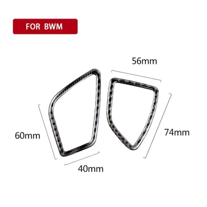 Carbon Auslass Luft Instrumentenauslass dekorative Aufkleber für BMW (F30) 2013-2018 / (F34) 2013-2017, Sutible für Linksfahren – Bild 4