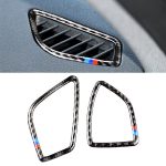 Dreifarbiger Carbonauslass für Autoinstrumente Luftauslass Dekorativer Aufkleber für BMW (F30) 2013-2018 / (F34) 2013-2017, für Linksfahrten geeignet