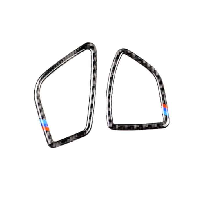 Dreifarbiger Carbonauslass für Autoinstrumente Luftauslass Dekorativer Aufkleber für BMW (F30) 2013-2018 / (F34) 2013-2017, für Linksfahrten geeignet – Bild 2