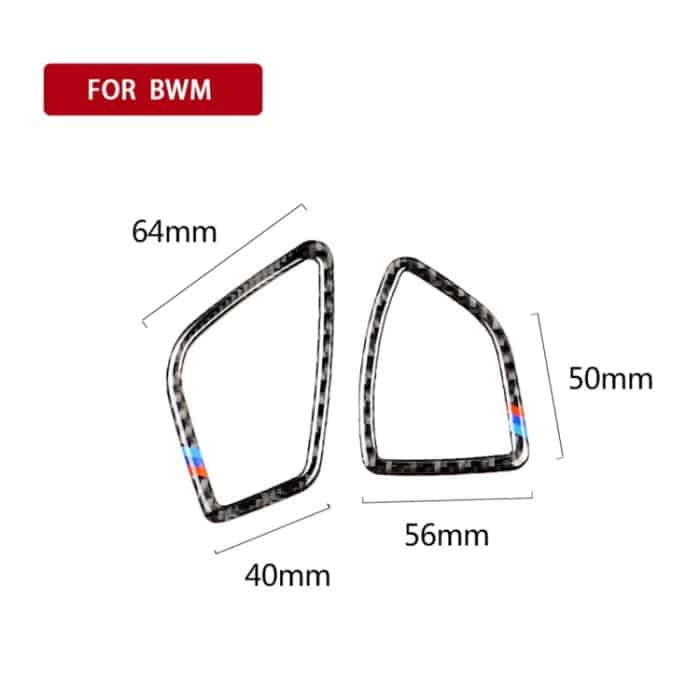 Dreifarbiger Carbonauslass für Autoinstrumente Luftauslass Dekorativer Aufkleber für BMW (F30) 2013-2018 / (F34) 2013-2017, für Linksfahrten geeignet – Bild 4