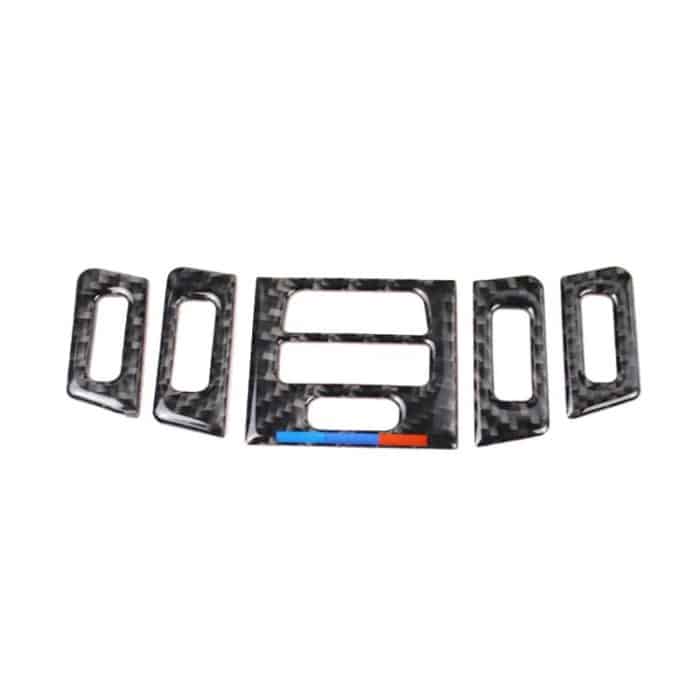 5 PCS High Matching Dreifarbiger Carbon Air Carlet Outlet Dekorativer Aufkleber für BMW E90 / E92 / E93 2005-2012 – Bild 2