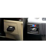 Dreifarbiger Kohlefaserwagen links fahren Zündschalter Dekorativer Aufkleber für BMW E90 / E92 2005-2012 – Bild 6