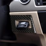 Carbon Fiber Car Linksantrieb Zündschalter Dekorativer Aufkleber für BMW E90 / E92 2005-2012