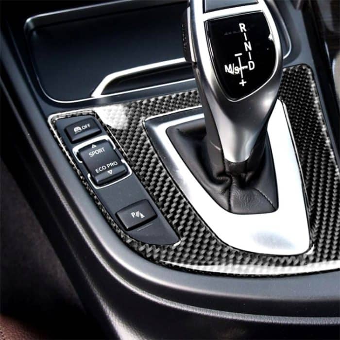 Carbon Fiber Car Gear Panel Dekorativer Aufkleber für BMW (F30) 2013-2017 / (F34) 2013-2017, für Linksfahrten geeignet – Bild 5