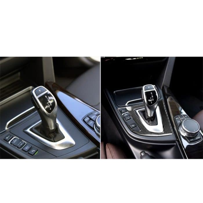 Carbon Fiber Car Gear Panel Dekorativer Aufkleber für BMW (F30) 2013-2017 / (F34) 2013-2017, für Linksfahrten geeignet – Bild 6