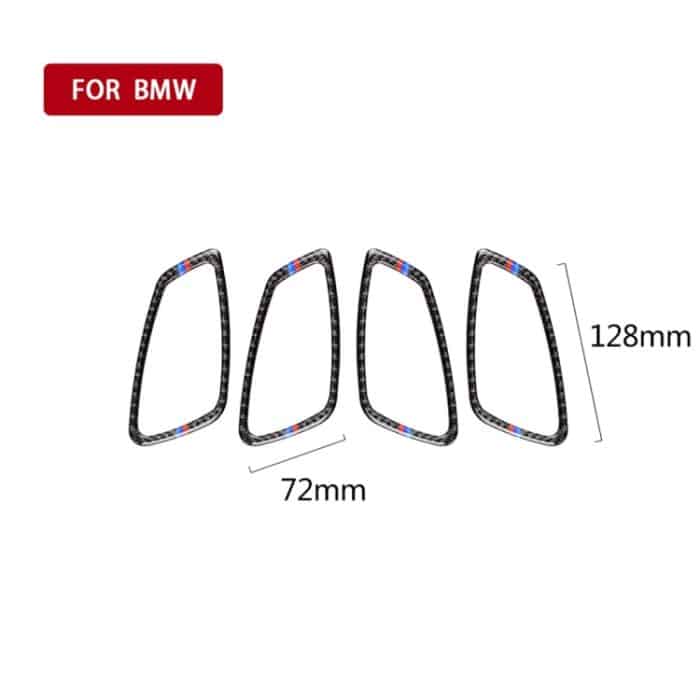 Dreifarbiger Autotürgriff aus Kohlefaser Dekorativer Aufkleber für BMW E90 / 320i / 318i / 325i – Bild 5