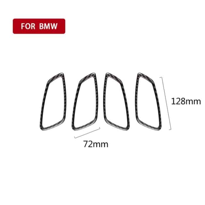 Karbonfaser Autotürgriff dekorativer Aufkleber für BMW E90 / 320i / 318i / 325i – Bild 5