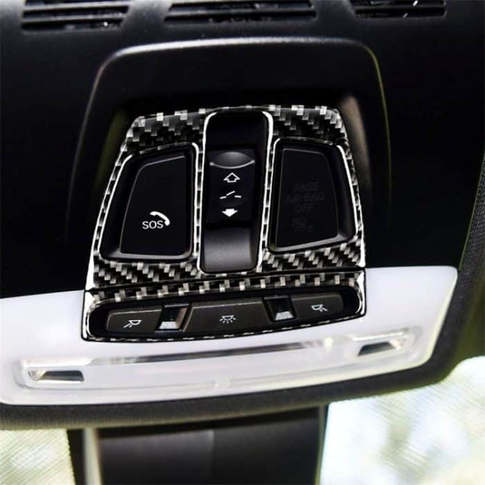 Carbon Fiber Car Reading Light Panel Dekorativer Aufkleber für BMW F20 2012-2017 / F30 / F34 / F32 2013-2017 / X5 2014-2017 / X6 2015-2017 / X1 2016-2017 – Bild 5