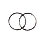 Carbon Fiber Car Horn Circle Dekorativer Aufkleber für BMW E90 / E84 / 320i / 325i – Bild 2