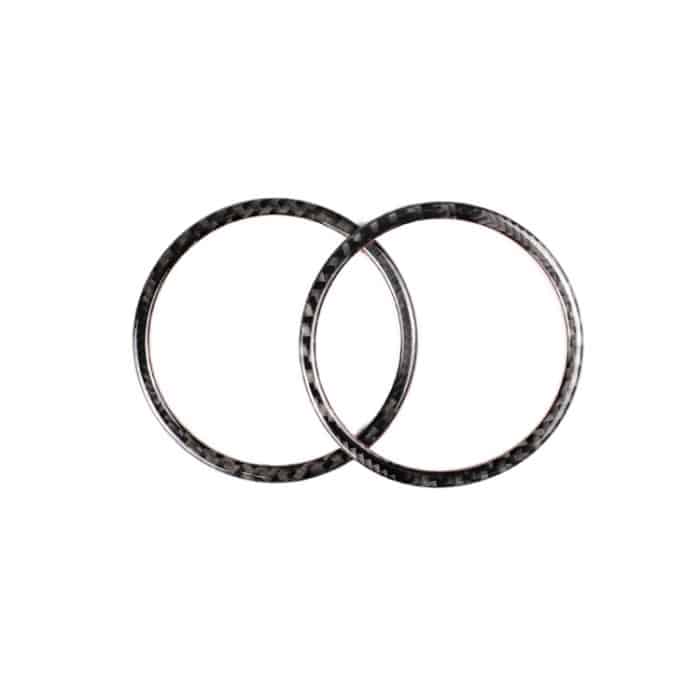 Carbon Fiber Car Horn Circle Dekorativer Aufkleber für BMW E90 / E84 / 320i / 325i – Bild 2