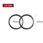 Carbon Fiber Car Horn Circle Dekorativer Aufkleber für BMW E90 / E84 / 320i / 325i – Bild 4