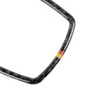 Orange Rote Farbe Carbonfaser Auto Multimedia Rahmen Dekorativer Aufkleber für BMW X3 / X4 / X5 / X6 / F07 / F10 / F15 / F16 / F20 / F25 / F26 / F30 / F34 – Bild 3