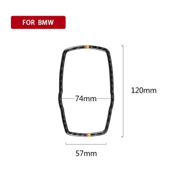 Orange Rote Farbe Carbonfaser Auto Multimedia Rahmen Dekorativer Aufkleber für BMW X3 / X4 / X5 / X6 / F07 / F10 / F15 / F16 / F20 / F25 / F26 / F30 / F34 – Bild 5