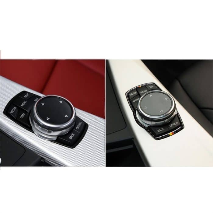 Orange Rote Farbe Carbonfaser Auto Multimedia Rahmen Dekorativer Aufkleber für BMW X3 / X4 / X5 / X6 / F07 / F10 / F15 / F16 / F20 / F25 / F26 / F30 / F34 – Bild 6