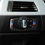 Dreifarbiger Autoscheinwerferschalter für Kohlefaser Dekorativer Aufkleber für BMW E90 / E92 / E93 2005-2012 – Bild 6