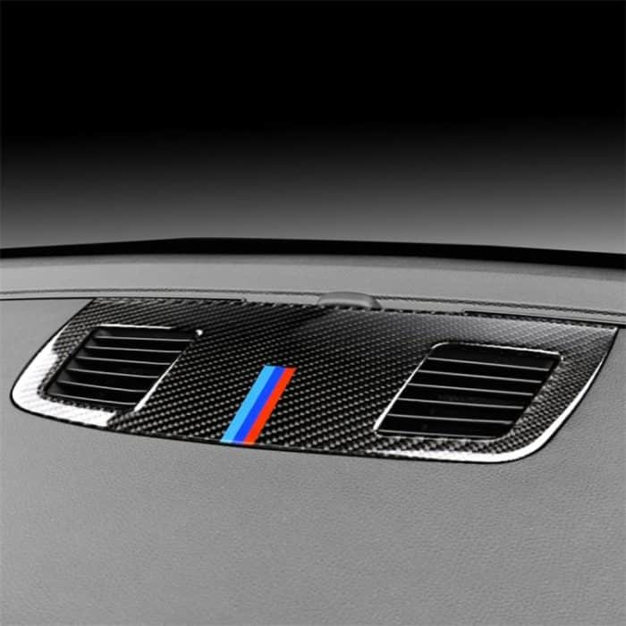 Dreifarbiger Carbon Instrument Car Instrument Large Outlet Dekorativer Aufkleber für BMW E90 2005-2012 – Bild 4